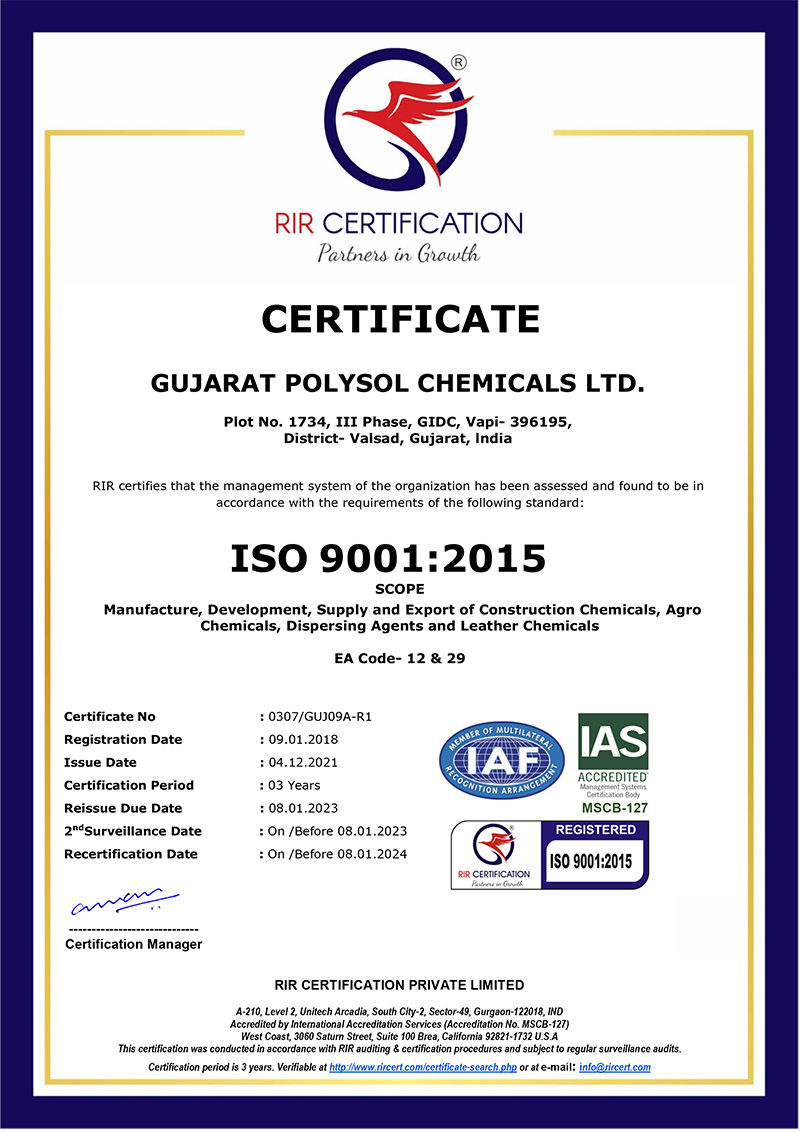 ISO Certificates